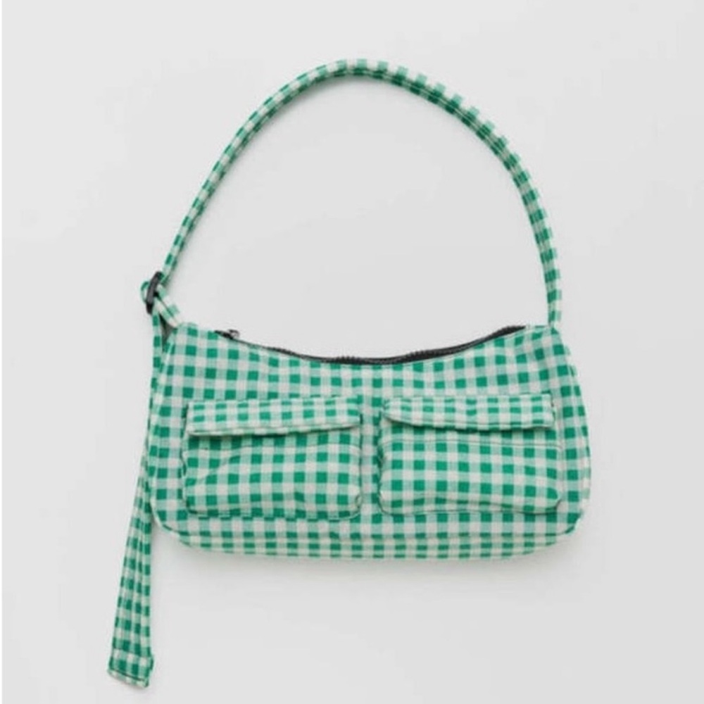 Baggu green cargo shoulder bag